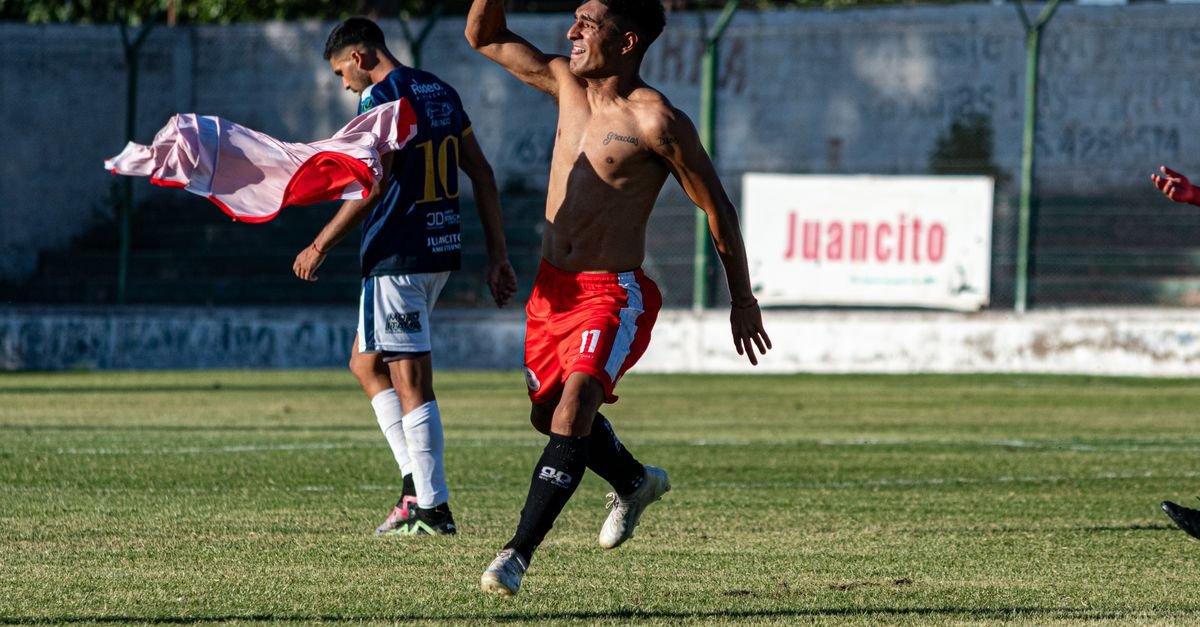 Player celebrating a goal on the field with passionate gesture during a football match.